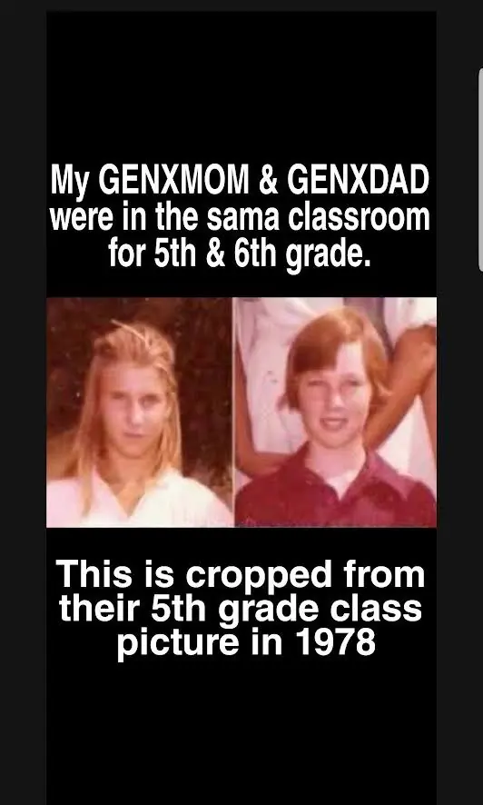 Fifth and sixth grade, same classroom, 1978. Cropped from their class picture.